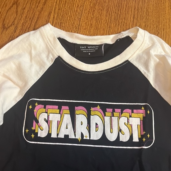 Tiny Whales Girl’s Stardust Long Sleeve Tee Size 8 - Picture 2 of 4